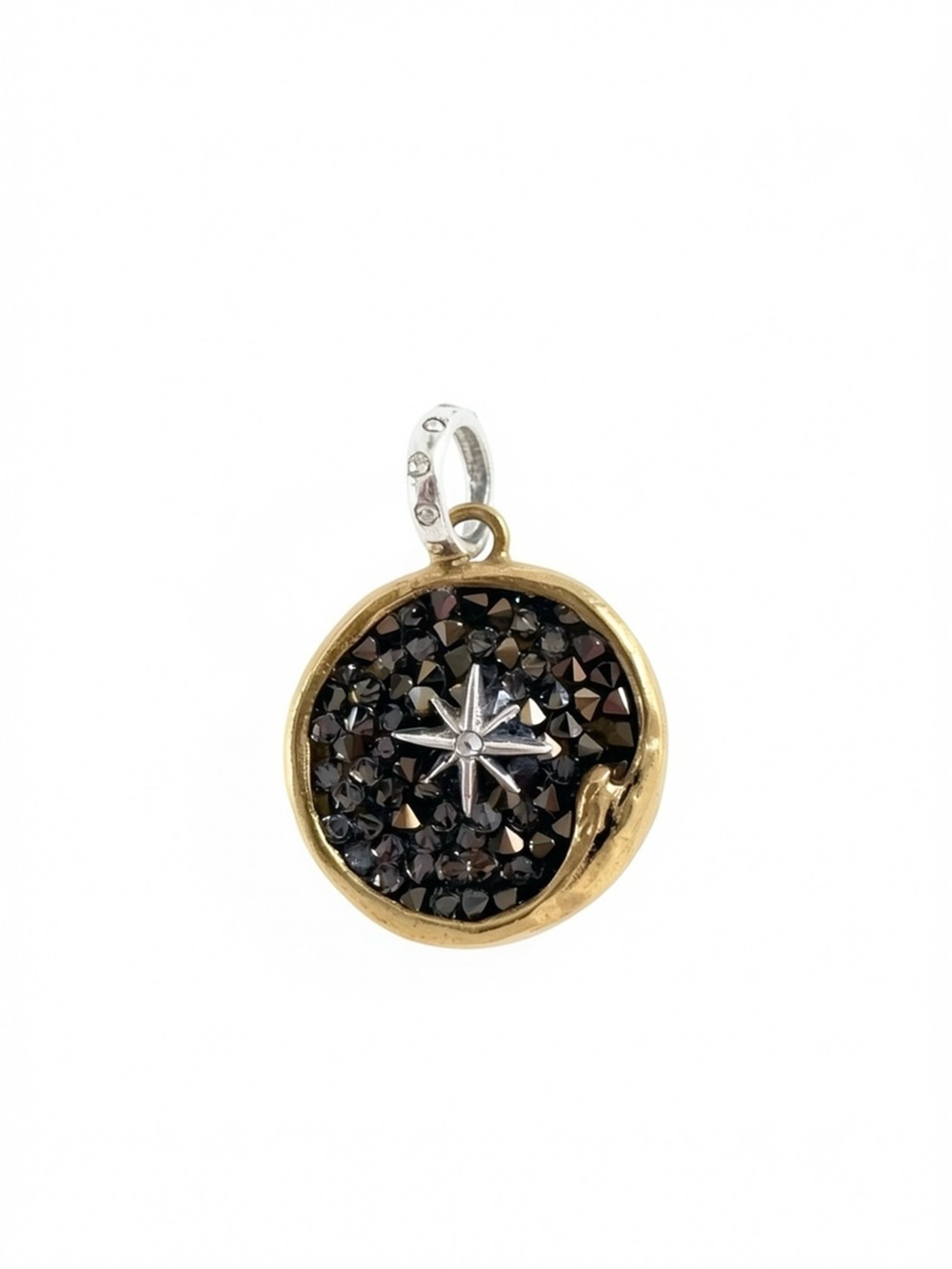 Waxing Poetic Pendant Gold/Black/Silver Star Design "The Sea Is Always Home"
